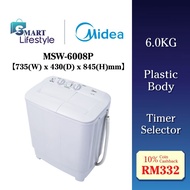 Midea Twin Tub Washing Machine (6KG) MSW-6008P / Pensonic Twin Tub Washer (6KG) PWS-6005X