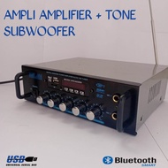 Power Amplifier 2000 Watt Eq Bluetooth Audio Home Theater Karaoke 2000 Watt Fm Radio Usb Sd Card / Ampli Sound System Indoor Pengajian Cafe Resto - Sunbuck Amplifier 2000W