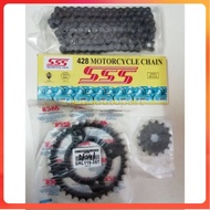 YAMAHA LAGENDA 115/SRL115 /SRL115Z/FI SRL115ZR CHAIN SET SSS SPROCKET SET SPOKET RANTAI SET