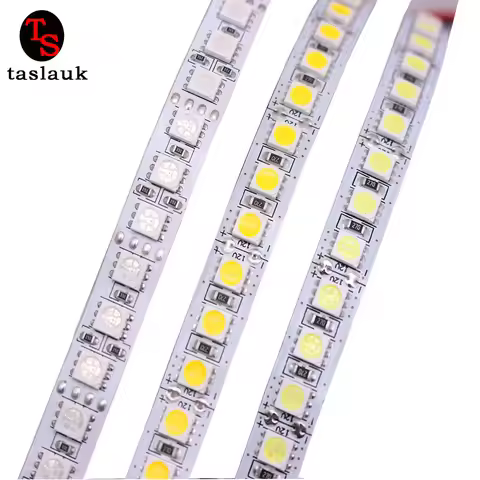 5M LED Strip 5050 DC12V 24V 120LEDs/m Flexible LED Strip tape Lighting RGBW RGBWW Neutral white RGB 