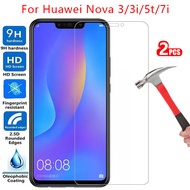 tempered glass screen protector for huawei nova 5t 7i 3i 3 case cover on nova5t nova7i nova3i nova3 protective phone coque bag