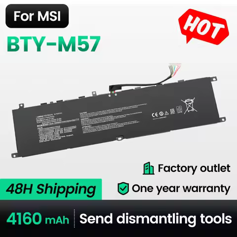 Keyuan BTY-M57 Laptop Battery for MSI GP66 GP76 Leopard 10UG 10UE 11UG 11UH 10UH 11UE MS-17K3 series
