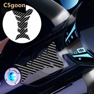 C5GOON 5D Carbon Fibre Motorcycle Motorbike Fuel Gas Cap Cover Tank Protector Pad Sticker Decal For 