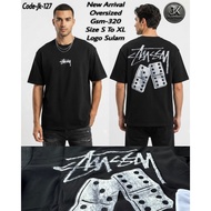OVERSIZED T-SHIRT STUSSY NEW ARRIVAL GSM 320 [ SIZE S.M.L.XL ]