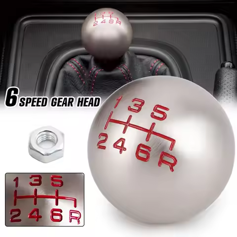 Racing Shift knob 5/6 Speed Car Ball Shape Gears knob Aluminum Thread Size M10x1.5 Shifter Knob For 