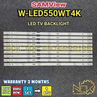 SAMVIEW W-LED550WT4K TV LED BACKLIGHT BARU READY STOCK W-LED550