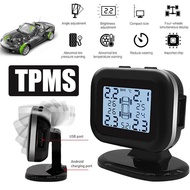 Car TPMS Tire Pressure Monitoring LCD Car Electronics Stable TPMS Gauge Tmps Car Accessories with 4 