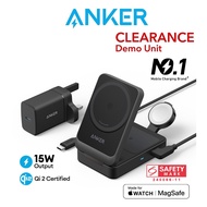 [Demo Unit Clearance] Anker MagGo 15W Foldable 3 in 1 Wireless Charging Station Qi2 Certified Fast C