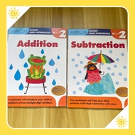(2 books)Kumon Workbook Grade 2 Addition and Subtraction Elementary School Mathematics Training Work