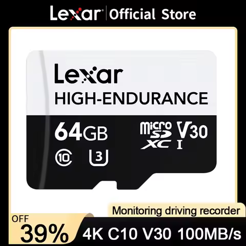 Lexar Micro SD Card Original High Endurance 32gb 64gb 128gb Max 100MB/s Memory Card SDHC SDXC V10 V3