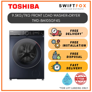 TOSHIBA 9.5KG/7KG FRONT LOAD COMBO WASHER+DRYER - TWD-BM105GF4S