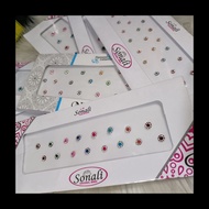 Round Stone Sticker Bridal Bindi MULTICOLOUR