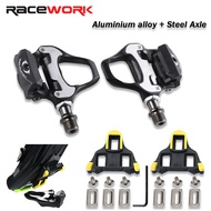 【Boutique &amp; Stock】Cleats Shoes Road bike mtb Self Locking Pedals Clipless Racing Bicycle Pedal With Cleats Shimano lock PD-R550