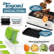 [Bundle] Toyomi Smokeless BBQ Grill &amp; Hotpot SMC 9988 + Toyomi Electric Slicer and Food Processor ES 200