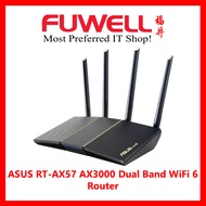 FUWELL- ASUS RT-AX57 AX3000 Dual Band WiFi 6 Router