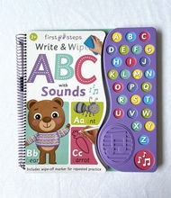 Preloved first steps abc write and wipe with sound book buku anak