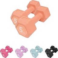 Dumbbell Sets - 5 lb Dumbbells Pair Hand Weights Set of 2 - Easy Grip - Free Arm Weights for Strengt