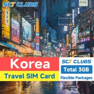 SCT Korea SIM Card High-Speed Internet 3-15days Total 3GB Data Unlimited Korea Travel Data SIM Card