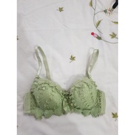 Si bra size 65/70 A blue mesh heart