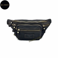 Rush Rider Genuine Leather Men Waist Bag Travel Casual Pouch Bag Chest Bag