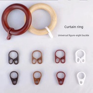 ring langsir eyelet Gesper tali tirai kayu solid cincin gesper cincin Rom tiang kayu cincin 8 tali g