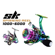 SK Spinning Reel Fishing Reel Reel Shimano Reel Deukio Fishing Reel 1000-6000Max Drag 25kg Reel Spin