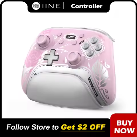 IINE Aphrodite's Bloom Wireless Controller with Charging Dock Support NFC Turbo Macro Function