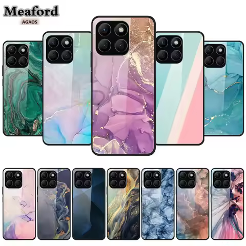 For Honor X8b Phone Case New Marble Patterns Cover Bumper on Huawei Honor X8 B X 8b X 8 B Phone Back