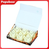 Woeuri Yard Light Romantic Led Candle 6 Pcs Diwali Led Lotus Candles Flameless Tea Lights for Home D
