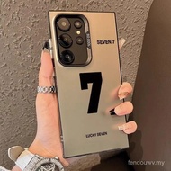 Lucky Number 7 Simple High-End Trendy Shock-resistant Phone Case Suitable for Samsung S25PLUS/A05S/M