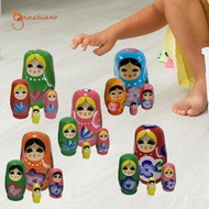 gamchiano 4Pcs Russian Nesting Dolls Matryoshka Dolls Hand Painted Handmade Toys Festivals Birthday 