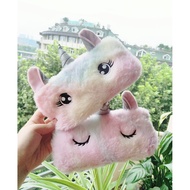 Cartoon Plush Unicorn/ Rainbow Pony Pencil Case/Coin Purse ,Korean Version Cute Creative Fashion Sto