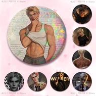 Aaron er S-Shatter Me Badges 25 32 44 58 75 mm Round Cosplay Pin Bag Decor Fans Collect Friends Gift