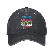 Fashion Hat Ohio Skibidi Gyatt Sigma Rizz Funny Rizzler Toilet Meme Baseball Cap Unisex Hat One Size