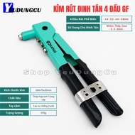 GoFuther Premium 4-Head Rivet Pliers - Stainless Steel Aluminum Rive Press Pliers 3mm 4mm 5mm