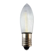 C6LED Christmas Bulb E10 Decorative Light B9 Bulb Frosted LED Christmas Light Striped Olive 110V220V