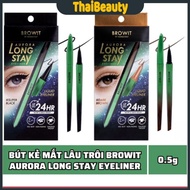 Browit By Nong Chat Aurora Long Stay Eyeliner Brush Tip Waterproof Sweatproof 0.5g - Thaibeauty
