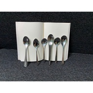 COMBO of 6 Aviation Stainless Steel Coffee Spoons (WITH LIGHT SCRATCHES)