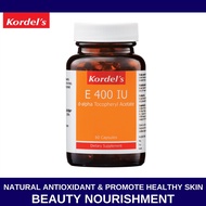 (Exp 7/27) Kordels E 400IU (Vitamin E) 60 softgels for beauty nourishment supports Skin Health and P