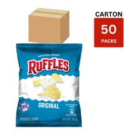 Ruffles Original Potato Chips Snacks 28.3g (Carton of 50)