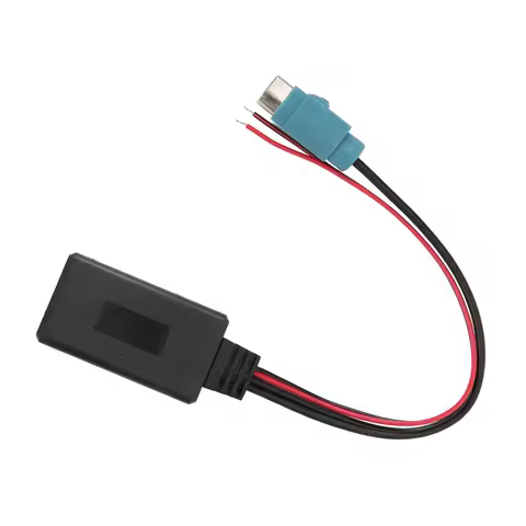 Car Bluetooth AUX-In Cable for Alpine DVA-9861Ri/IVA-D106R Wireless Audio Adapter ABS 12V Auxiliary 