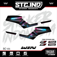 HONDA STRIPING STICKER WIN 100 22HONDA