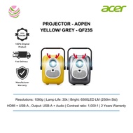 Acer Projector - AOpen | QF23s Yellow/ Grey