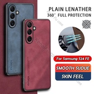 Casing For Samsung Galaxy S24 FE S24FE S23FE GalaxyS24FE S24 S23 Ultra Plus FE 5G Sheepskin Leather 