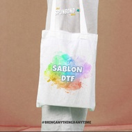 CUSTOM DTF | Economical Custom Blacu Tote Bag Sizes 20x25, 20x30, 25x35, 30x40, 35x45