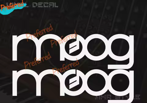 Moog Music Synthesizer Decal Die Cut Vinyl Yokohama JDM for Your All Cars Racing Laptop Motorcycle H