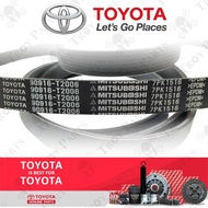 Original Toyota Fan Belt 90916-T2006 Toyota Hilux KUN25 KUN26 Fortuner KUN50 KUN60 1KD 2KD 7PK1516 (