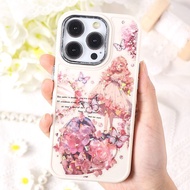 现货 梦幻美少女手帐贴纸PET贝壳光可爱物品图案装饰手账diy手机壳贴画Fantasy beautiful girl hand account sticker PET shell light QQ20