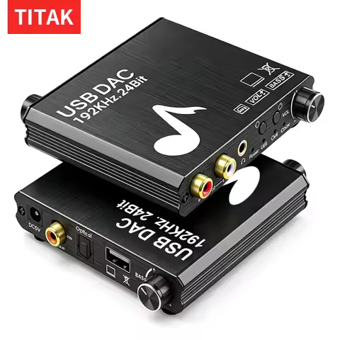 USB DAC 192kHz 24BitUSB DAC 192kHz 24Bit Digital to Analog Converter with Bass&Volume Control Coaxia