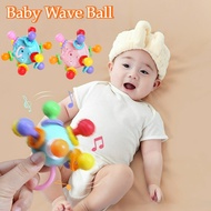 Baby Ringing Manhattan Ball Teenage Toys 0-6 Months Sensory Training Toys Baby Wave Ball